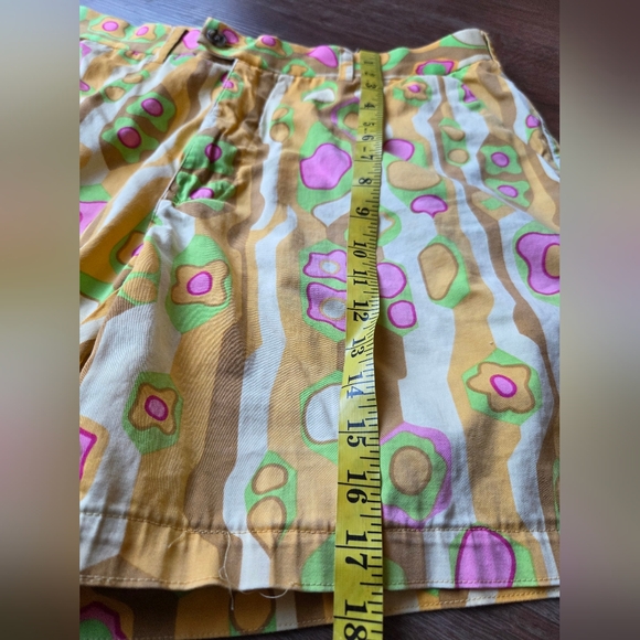 Loudmouth Mens Yellow Golf Wear Shorts Colorful Golfing size 40 *Altered* - Picture 6 of 13
